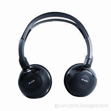 Dual Channel Infrared Wireless Stereo Headset with Swivel Style